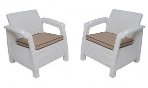 Комплект уличной мебели Yalta Premium Terrace Set (Ялта) белый (+подушки под спину) в Каменске-Уральском - kamensk-uralskiy.mebel24.online | фото 4