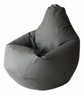Кресло-мешок Серая ЭкоКожа 3XL 150*110 см в Каменске-Уральском - kamensk-uralskiy.mebel24.online | фото