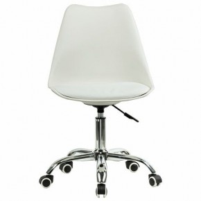 Кресло стул BRABIX "Eames MG-310 CH", хром, пластик белый, экокожа белая, 532923 в Каменске-Уральском - kamensk-uralskiy.mebel24.online | фото 1