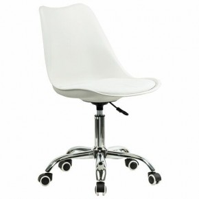 Кресло стул BRABIX "Eames MG-310 CH", хром, пластик белый, экокожа белая, 532923 в Каменске-Уральском - kamensk-uralskiy.mebel24.online | фото 2