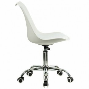 Кресло стул BRABIX "Eames MG-310 CH", хром, пластик белый, экокожа белая, 532923 в Каменске-Уральском - kamensk-uralskiy.mebel24.online | фото 3