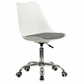 Кресло стул BRABIX "Eames MG-310 CH", хром, пластик белый, ткань серая, 532924 в Каменске-Уральском - kamensk-uralskiy.mebel24.online | фото 2