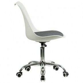 Кресло стул BRABIX "Eames MG-310 CH", хром, пластик белый, ткань серая, 532924 в Каменске-Уральском - kamensk-uralskiy.mebel24.online | фото 3