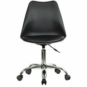 Кресло стул BRABIX "Eames MG-310 CH", хром, пластик черный, экокожа черная, 532925 в Каменске-Уральском - kamensk-uralskiy.mebel24.online | фото 1