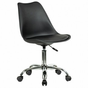 Кресло стул BRABIX "Eames MG-310 CH", хром, пластик черный, экокожа черная, 532925 в Каменске-Уральском - kamensk-uralskiy.mebel24.online | фото 2