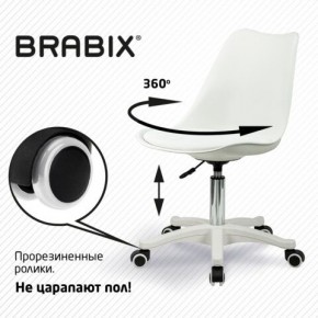 Кресло стул BRABIX "Eames MG-310 PL", пластик белый, экокожа белая, 532926 в Каменске-Уральском - kamensk-uralskiy.mebel24.online | фото 5