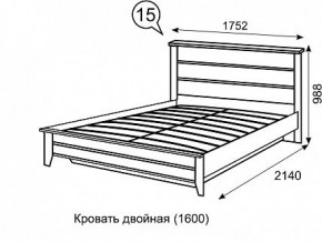 Кровать 1600 с ПМ София 15 в Каменске-Уральском - kamensk-uralskiy.mebel24.online | фото 3