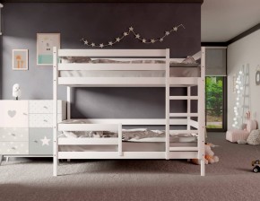Кровать двухъярусная без крыши 80*160 Белый (без ящиков) в Каменске-Уральском - kamensk-uralskiy.mebel24.online | фото