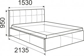 Кровать Изабелла с латами Newtone cacao 1400x2000 в Каменске-Уральском - kamensk-uralskiy.mebel24.online | фото 5