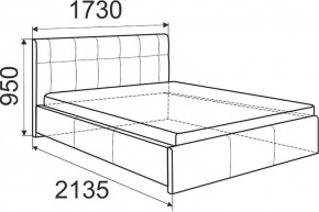 Кровать Изабелла с латами Newtone cacao 1400x2000 в Каменске-Уральском - kamensk-uralskiy.mebel24.online | фото 6