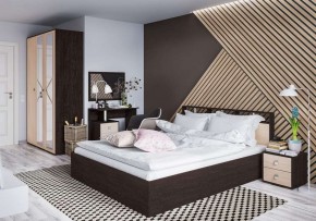 Кровать Ненси-2 1.4 Настил из ДСП 2с корпус венге/дуб молочный в Каменске-Уральском - kamensk-uralskiy.mebel24.online | фото 2
