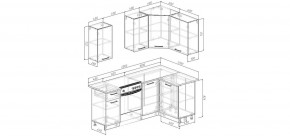 Кухонный гарнитур Белый Глянец 2000*1200 (Стол. 38мм) в Каменске-Уральском - kamensk-uralskiy.mebel24.online | фото 2