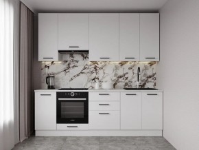 Кухонный гарнитур Белый Глянец 2400 h950 (Стол. 38мм) в Каменске-Уральском - kamensk-uralskiy.mebel24.online | фото 1