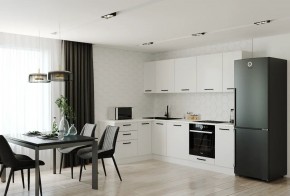 Кухонный гарнитур Белый Глянец 2600*1600 (Стол. 26мм) в Каменске-Уральском - kamensk-uralskiy.mebel24.online | фото