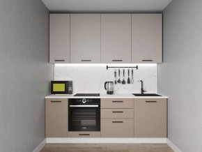 Кухонный гарнитур Каппучино 2200 h950 (Стол. 38мм) в Каменске-Уральском - kamensk-uralskiy.mebel24.online | фото