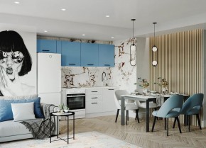 Кухонный гарнитур Капри 2550 (Стол. 38мм) в Каменске-Уральском - kamensk-uralskiy.mebel24.online | фото