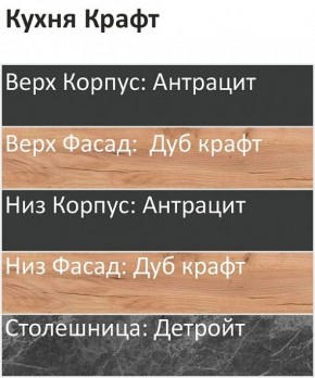 Кухонный гарнитур Крафт 2200 (Стол. 26мм) в Каменске-Уральском - kamensk-uralskiy.mebel24.online | фото 3