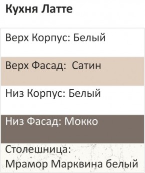 Кухонный гарнитур Латте 2200 (Стол. 26мм) в Каменске-Уральском - kamensk-uralskiy.mebel24.online | фото 3