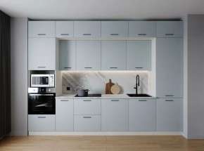 Кухонный гарнитур Смоки 3400 (Стол. 26мм) в Каменске-Уральском - kamensk-uralskiy.mebel24.online | фото