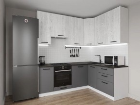 Кухонный гарнитур угловой Санторини 2200*1600 h950 (Стол. 38мм) в Каменске-Уральском - kamensk-uralskiy.mebel24.online | фото