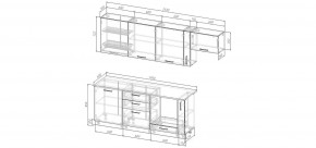 Кухонный гарнитур Виола 2550 (Стол. 38мм) в Каменске-Уральском - kamensk-uralskiy.mebel24.online | фото 2