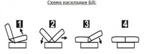ЛАУРА ЛЮКС Диван Лаура Люкс БД+2подушки в Каменске-Уральском - kamensk-uralskiy.mebel24.online | фото 7