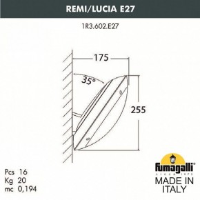 Накладной светильник Fumagalli Lucia 1R3.602.000.LYE27 в Каменске-Уральском - kamensk-uralskiy.mebel24.online | фото 2