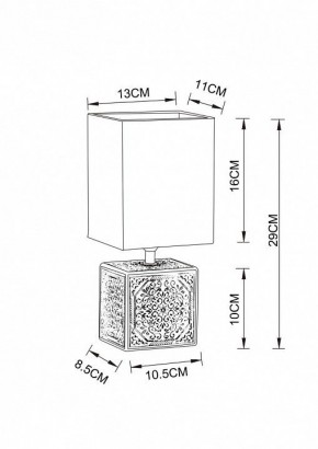 Настольная лампа декоративная Arte Lamp Fiori A4429LT-1BA в Каменске-Уральском - kamensk-uralskiy.mebel24.online | фото 3