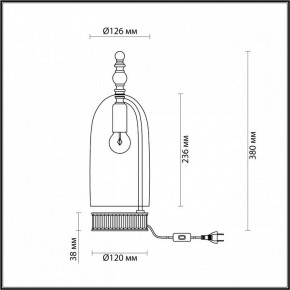 Настольная лампа декоративная Odeon Light Bell 4892/1T в Каменске-Уральском - kamensk-uralskiy.mebel24.online | фото 6