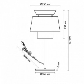 Настольная лампа декоративная Odeon Light Kressa 4992/1T в Каменске-Уральском - kamensk-uralskiy.mebel24.online | фото 4