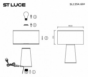 Настольная лампа декоративная ST-Luce Jackie SL1354.604.01 в Каменске-Уральском - kamensk-uralskiy.mebel24.online | фото 5