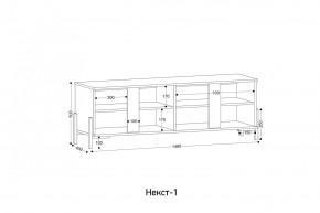 НЕКСТ - 1 Тумба ТВ в Каменске-Уральском - kamensk-uralskiy.mebel24.online | фото 2