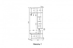 НИКОЛЬ 1 Прихожая в Каменске-Уральском - kamensk-uralskiy.mebel24.online | фото 2