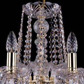 Подвесная люстра Bohemia Ivele Crystal 1402 1402/10/240/G/Leafs в Каменске-Уральском - kamensk-uralskiy.mebel24.online | фото 4