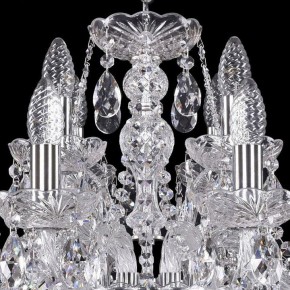 Подвесная люстра Bohemia Ivele Crystal 1411 1411/8+4/195/Ni в Каменске-Уральском - kamensk-uralskiy.mebel24.online | фото 4