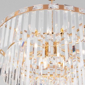 Подвесная люстра Eurosvet Elegante 10130/10 золото/прозрачный хрусталь Strotskis в Каменске-Уральском - kamensk-uralskiy.mebel24.online | фото 5