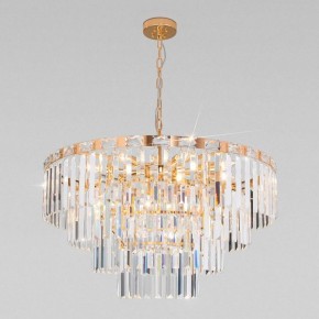 Подвесная люстра Eurosvet Elegante 10130/10 золото/прозрачный хрусталь Strotskis в Каменске-Уральском - kamensk-uralskiy.mebel24.online | фото 6