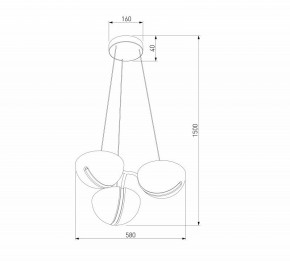 Подвесная люстра Eurosvet Emisfero 50083/3 LED золото в Каменске-Уральском - kamensk-uralskiy.mebel24.online | фото 6