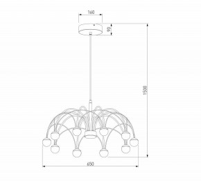 Подвесная люстра Eurosvet Ragno 90034/10 LED черный в Каменске-Уральском - kamensk-uralskiy.mebel24.online | фото 5