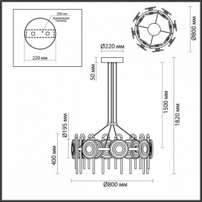 Подвесная люстра Odeon Light Magnet 5407/92L в Каменске-Уральском - kamensk-uralskiy.mebel24.online | фото 6