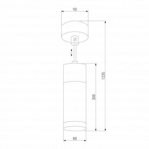 Подвесной светильник Eurosvet Double Topper 50135/1 LED хром/черный в Каменске-Уральском - kamensk-uralskiy.mebel24.online | фото 4