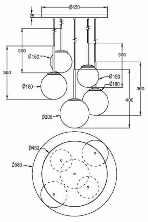 Подвесной светильник Maytoni Basic form MOD321PL-05G1 в Каменске-Уральском - kamensk-uralskiy.mebel24.online | фото 4
