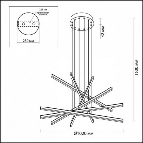Подвесной светильник Odeon Light Rudy 3890/96L в Каменске-Уральском - kamensk-uralskiy.mebel24.online | фото 6