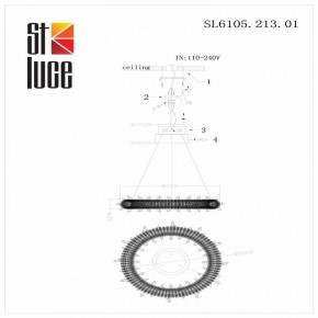 Подвесной светильник ST-Luce Lucchero SL6105.213.01 в Каменске-Уральском - kamensk-uralskiy.mebel24.online | фото 6