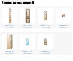 Прихожая Карина (модульная) в Каменске-Уральском - kamensk-uralskiy.mebel24.online | фото 2