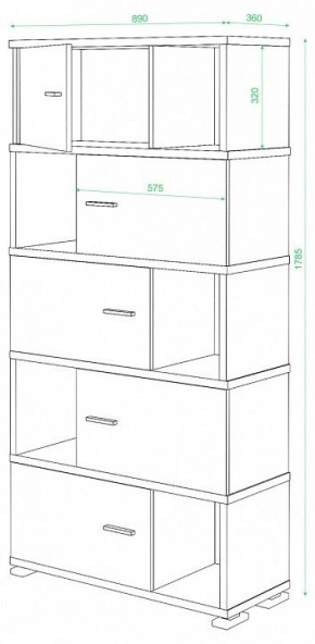Шкаф комбинированный Домино СБ-30/5 в Каменске-Уральском - kamensk-uralskiy.mebel24.online | фото 3