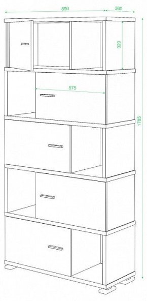 Шкаф комбинированный Домино СБ-30/5 в Каменске-Уральском - kamensk-uralskiy.mebel24.online | фото 2