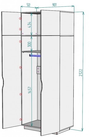 Шкаф "Аврора (H36)" в Каменске-Уральском - kamensk-uralskiy.mebel24.online | фото 2