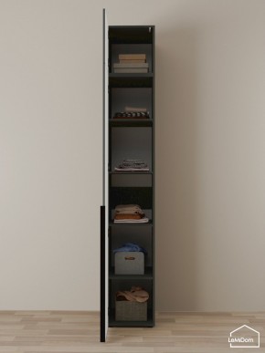 Шкаф с антресолью Linnea MHR-1A-2 2450х400х510 (Графит-М 11.1.25) в Каменске-Уральском - kamensk-uralskiy.mebel24.online | фото 4