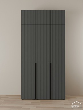 Шкаф с антресолью Linnea MHR-3A-1 2450х1200х510 (Графит-М 11.1.25) в Каменске-Уральском - kamensk-uralskiy.mebel24.online | фото